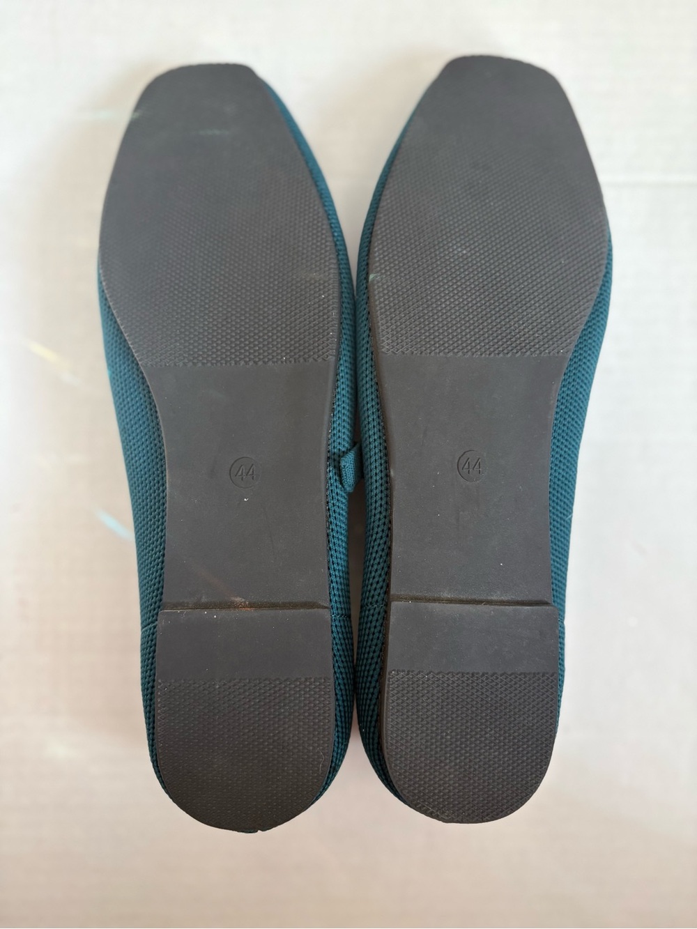 Unbranded Women’s Sz 44 Teal Green Mesh comfort cushioned Mary Jane Flats - Picture 8 of 9